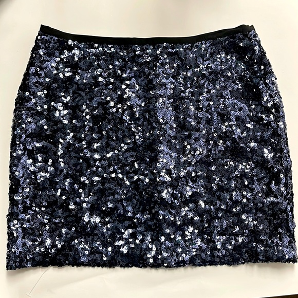 LONDONJEAN Skirts London Jean Navy Blue Sequin Skirt Poshmark